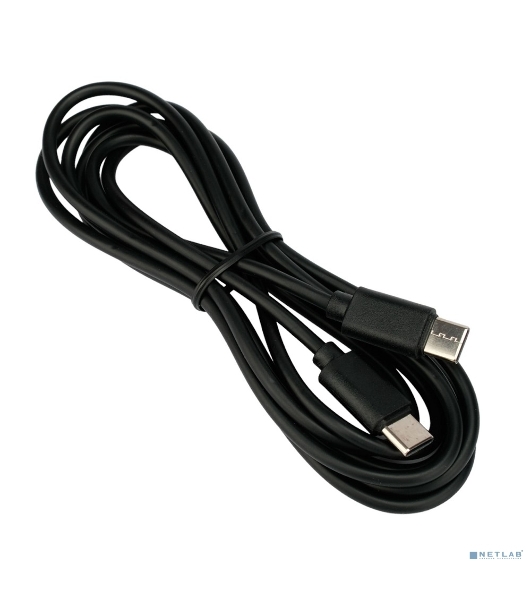 Кабель USB2.0 Гарнизон GCC-USB2-CMCM-6, Type-C/Type-C, 3А, 45Вт, PD/QC3.0, медь, 1.8м, черный, пакет