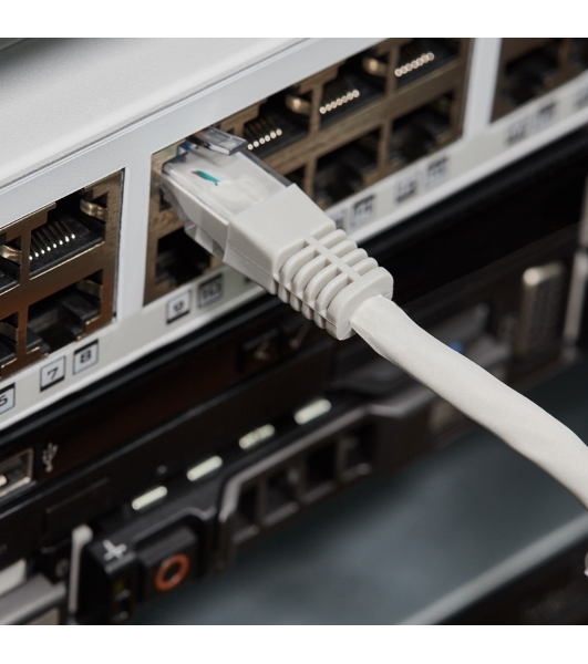 Пaтч-корд U/UTP Rexant, cat.5e, RJ45-RJ45, неэкранированный, LSZH серый, 2м