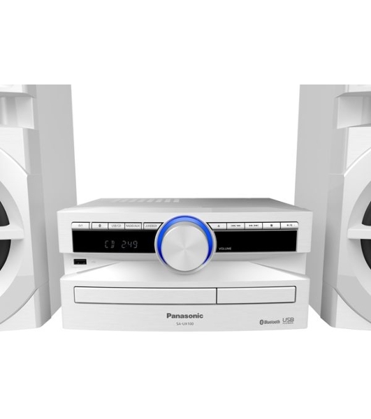 Минисистема Panasonic SC-UX100EE-W белый 300Вт/CD/CDRW/FM/USB/BT