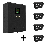 Комплект источника бесперебойного питания ExegateEX296003RUS + батарея 65Aч EX282980RUS 4шт (инвертор, синус, для котла, настенный) ExeGate FineSine SX-3000.LCD.AVR.2SH.T <3000VA/2100W, чистая синусоида, цветной LCD-дисплей, AVR, 2*Schuko+клеммы, линейно-интерактивный, крепление настенное, черный> + батарея ExeGate DT 1265 (12В, 65Ач) 4шт, фото13
