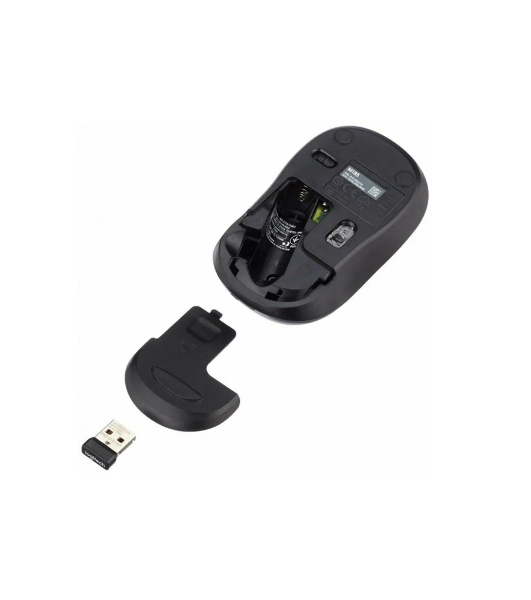 Мышь беспроводная Logitech M185, красный, 1000 dpi, радиоканал, USB, кнопки - 3