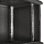 Шкаф телекоммуникационный 19' настенный 9U ExeGate EC-WM-9U.450.M.BLACK (19', 9U, 600x450x500 мм (ШхГхВ), передняя дверь металл, съемные боковые панели, пыле- и влагозащита IP23, черный RAL 9004), фото5