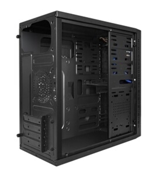 Компьютерный корпус Minitower ExeGate QA-412U-UNS350 (mATX, БП UNS350 с вент. 12см, 2хUSB+2хUSB 3.0, аудио, черный)