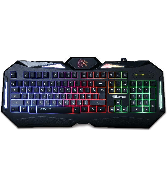 Клавиатура Qumo Dragon War Spirit проводная, USB Type-A, чёрный