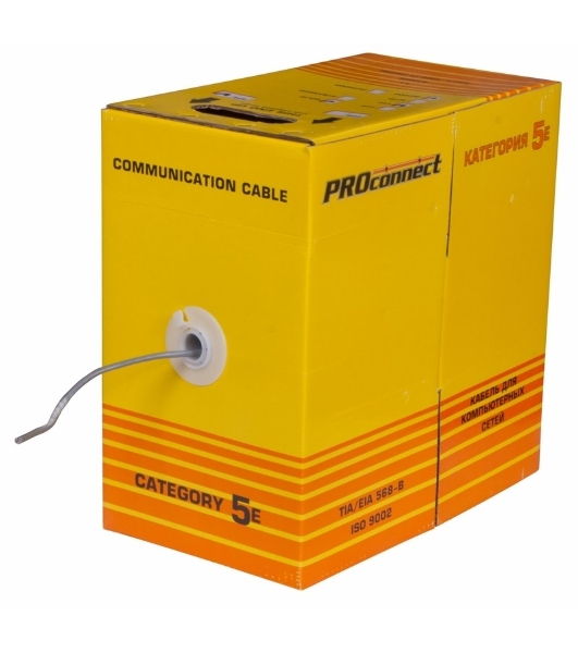Кабель PROconnect Кабель FTP cat.5e 4 пары (305м) 0.51 мм CCA