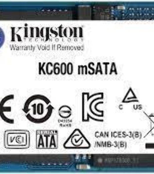 Накопитель SSD Kingston KC600, 1Tb, mSATA, R/W 550/520