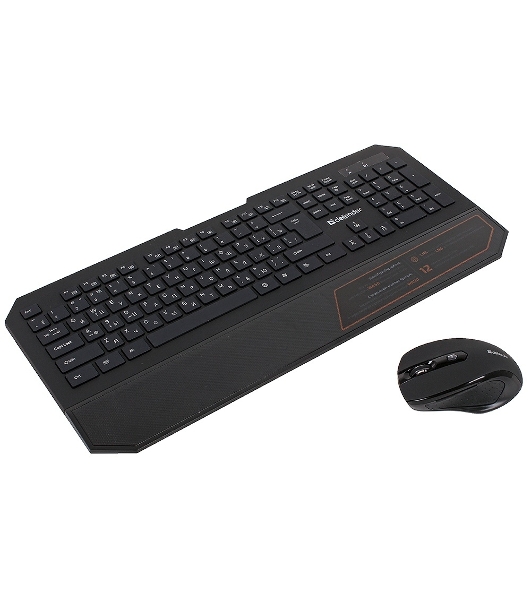 Комплект клавиатура+мышь Defender Berkeley C-925 беспроводной, USB, 1600 DPI, чёрный