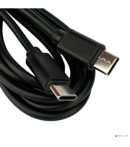 Кабель USB2.0 Гарнизон GCC-USB2-CMCM-6, Type-C/Type-C, 3А, 45Вт, PD/QC3.0, медь, 1.8м, черный, пакет