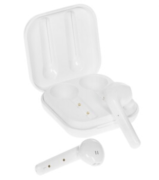 Наушники TWS ViBE BT 0100 'Ducks' белый, вкладыши, Bluetooth, сенсорное управление, до 4 ч