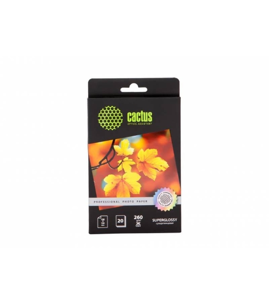 Фотобумага Cactus CS-HGA626020 Professional суперглянцевая A6 260 г/м2 20 листов