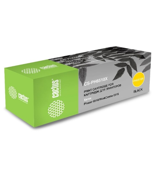Картридж лазерный Cactus CS-PH6510BK (106R03484) черный (2500 стр.) для Xerox Phaser 6510DN/WC 6515DN
