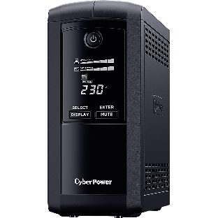 Источник бесперебойного питания CyberPower VP700ELCD/700 ВА/390 Вт/USB/RS-232/RJ-11/RJ-45/4 х CEE 7 (евророзетка)