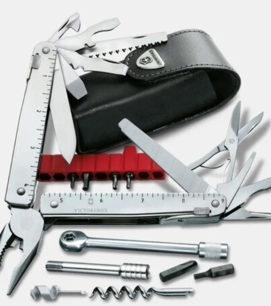 Мультитул Victorinox SwissTool X Plus Ratchet (3.0339.L) 115мм 40функций серебристый карт.коробка