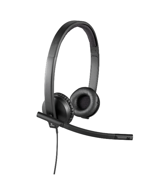 Гарнитура Logitech USB Headset H570e Stereo чёрный, проводная, USB