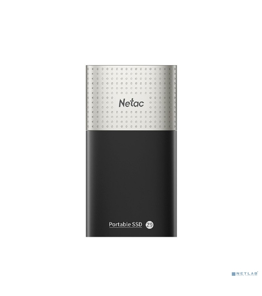 Внешний SSD Netac Z9, 250 Gb, USB 3.2 Gen 2 Type-C, R/W 550/480, черный