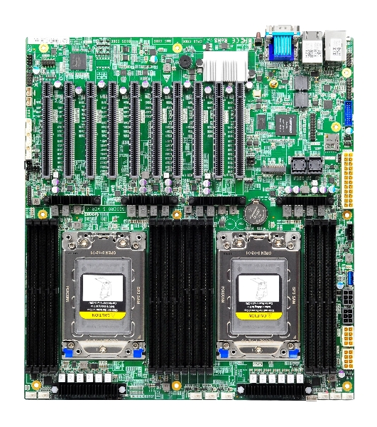 Материнская плата серверная Gooxi G2DERO-B-PK2, 2xSP3, AMD EPYC, 16xDDR4, 2xMiniSAS HD, 1xM.2, 4xPCIe 4.0 x16, 6xPCIe 4.0 x8, 1xVGA, 2x1Gb LAN, 2xUSB-A 5Gbps, 1x3.5 мм, 7.1, E-ATX