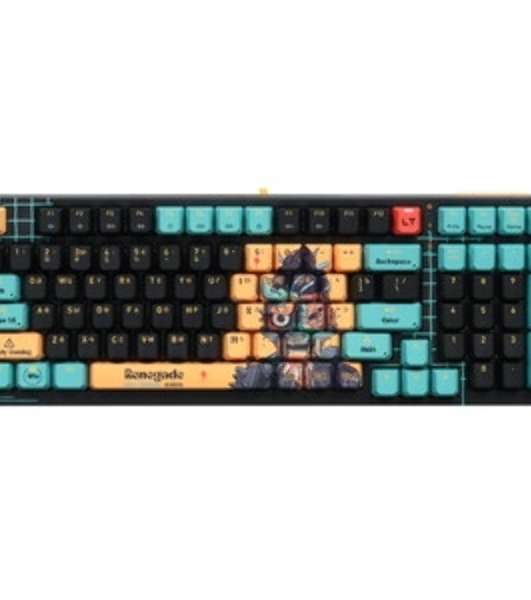 Клавиатура проводная A4Tech Bloody AT98 Renegade USB черный/зеленый