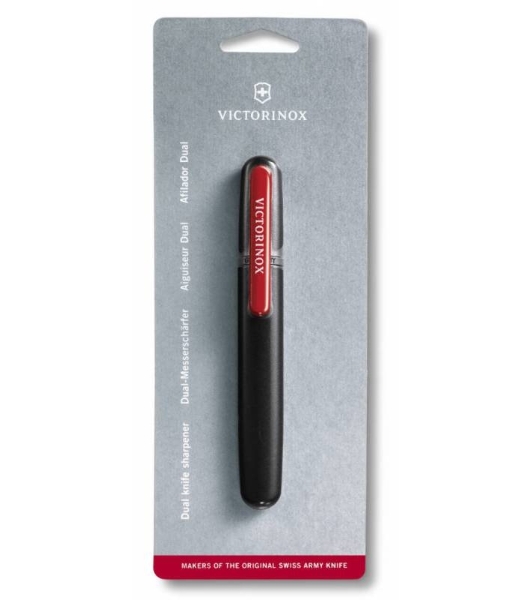 Точилка для пероч.ножей Victorinox Dual-Knife (4.3323) 140 мм черный/красный блистер