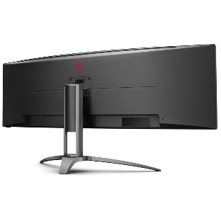 Монитор 48.8' AOC AG493UCX2 VA 5120x1440, 165 Гц, 1 мс, 32:9, 400 кд/м2, 3xHDMI, 1xDP, 1xUSB-C, изогнутый, черный