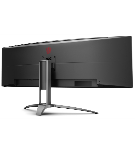 Монитор 48.8' AOC AG493UCX2 VA 5120x1440, 165 Гц, 1 мс, 32:9, 400 кд/м2, 3xHDMI, 1xDP, 1xUSB-C, изогнутый, черный