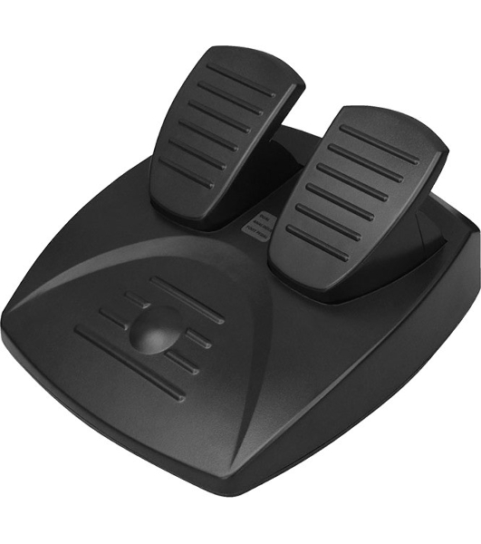 Руль SVEN GC-W300 (педали, вибро, лепестки, D-pad, 10 кл, резин. вставки, PC, цифр. и аналог.