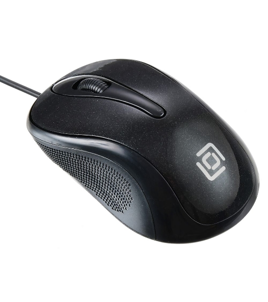 Мышь проводная Oklick 385M черный, 1000 dpi, USB, кнопки - 3