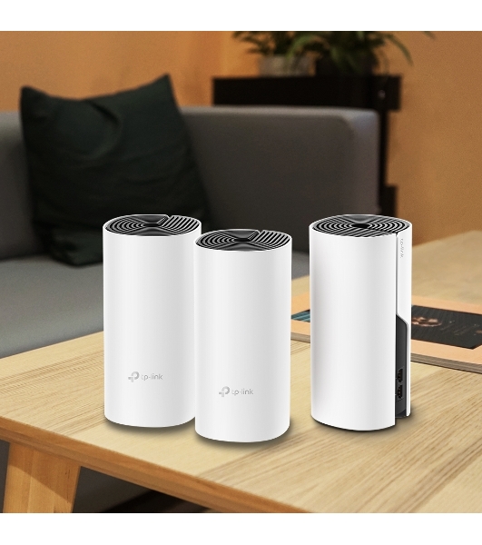 Бесшовный Mesh роутер TP-Link Deco M4 (DECO M4(3-PACK)) AC1200 10/100/1000BASE-TX (упак.:3шт)
