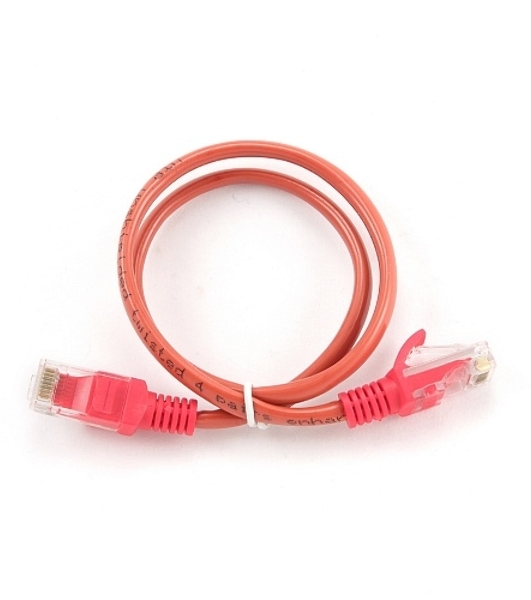 Патч-корд UTP Cablexpert cat.5e, 0.5м, литой, многожильный, красный
