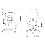 Кресло Бюрократ CH-1300N/3C11 черный, экокожа, 120 кг, механизм качания, фото11