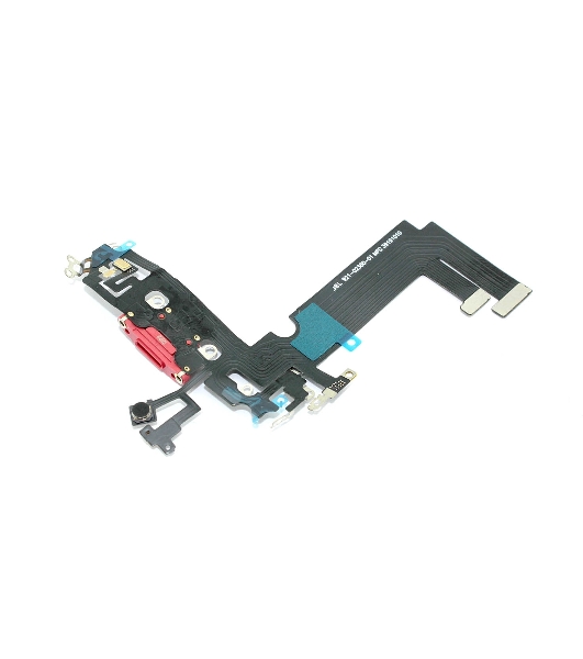Шлейф с разъемом зарядки и микрофоном для Apple iPhone iPhone 12 Mini красный