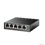 Коммутатор TP-Link TL-SG105MPE Easy Smart с 5 гигабитными портами (4 порта PoE+), 802.3af/at, бюджет PoE — 120 Вт, стальной корпус, фото5