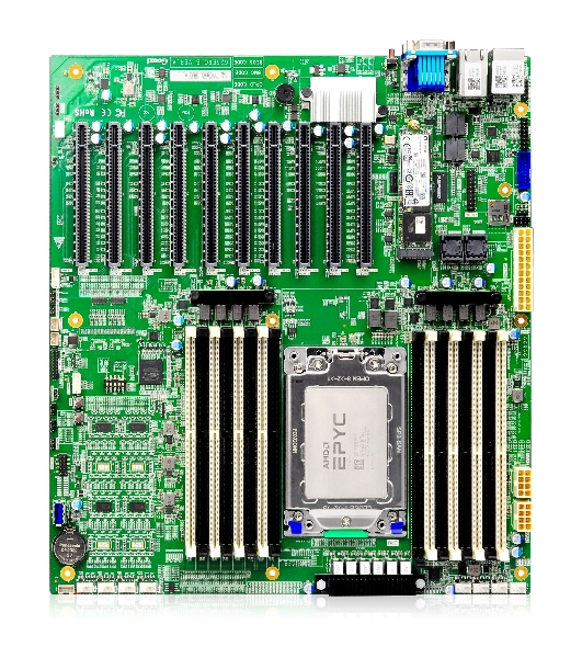 Материнская плата серверная Gooxi G2SERO-B-PK2, SP3, AMD EPYC, 16xDDR4, 2xMiniSAS HD, 1xM.2, 4xPCIe 3.0 x16, 6xPCIe 3.0 x8, 1xVGA, 2x1Gb LAN, 2xUSB-A 5Gbps, 1x3.5 мм, 7.1, E-ATX