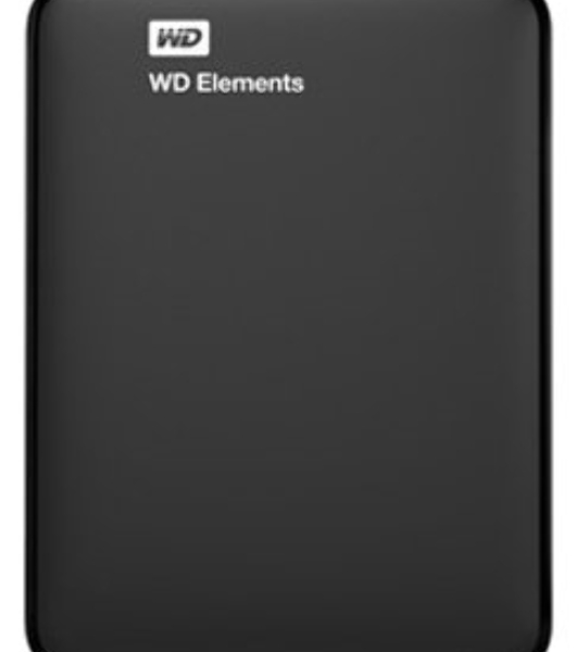 Внешний HDD 2.5' Western Digital Elements Portable, 2TB, USB 3.2 Gen 1 Type-A, 5400 rpm, черный