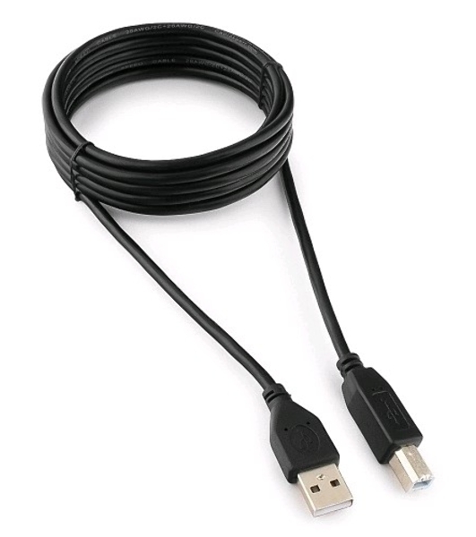 Кабель Gembird USB 2.0 PRO для соед. 3.0м AM/BM позол. контакты, пакет