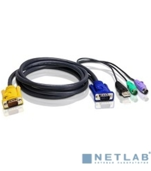 Кабель ATEN USB-PS/2 HYBRID CABLE.; 3M*2L-5303UP