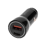 Автозарядка в прикуриватель Rexant АЗУ USB-A (QC 3.0)+USB-C (PD), 38Вт черный, фото 1