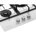 Варочная поверхность Monsher MGG 43 Blanc, газ, High-Tech, 45 см, автоматический электроподжиг, газ-контроль, форсунки под сжиженый газ, SABAF конфорки, чугунные решетки, белый, фото3