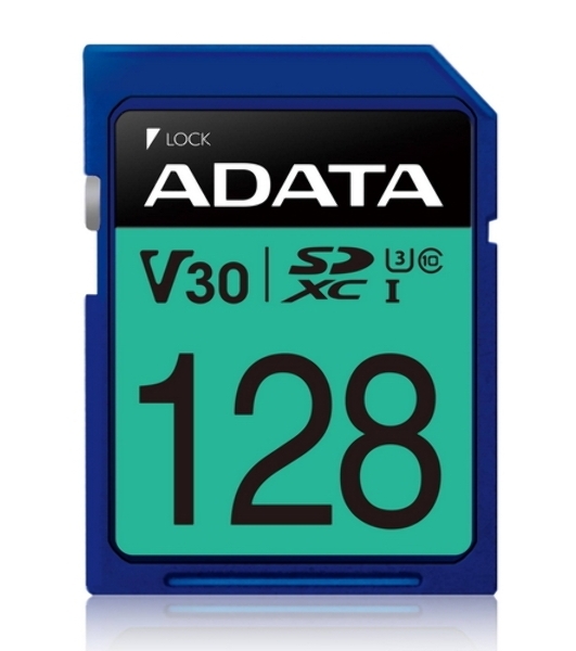 Флеш карта SD ADATA 128Gb ADATA Premier Pro SDXC Class 10 UHS-I U3 V30S 95/60 MB/sФлеш карта SD