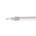 Кабель коаксиальный Cablexpert, RG-6U-CU-1, 75 Ом, 64%, 0,8 мм, медь, белый, 100 м, фото 1