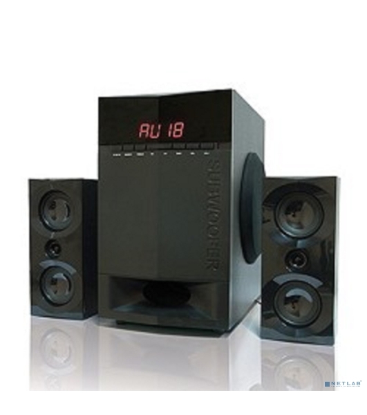 Акустическая система Dialog Progressive AP-230 BLACK акустические колонки 2.1, 35W+2*15W RMS, Bluetooth, USB+SD reader