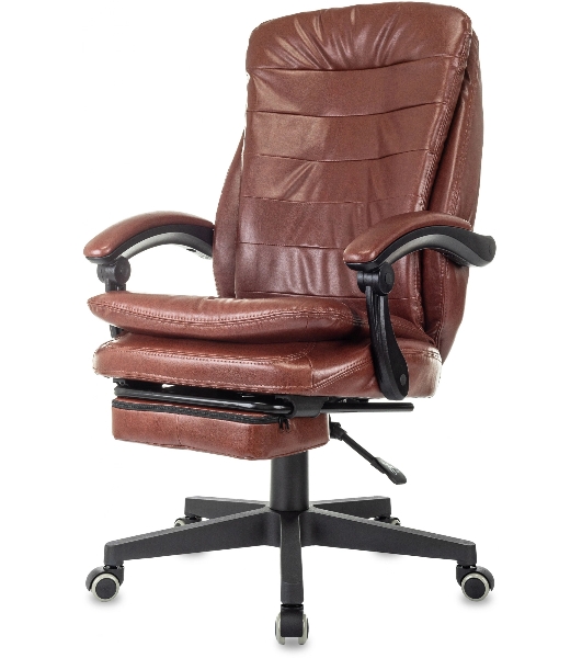 Кресло Бюрократ T-9950MSG-F/BROWN-PU коричневый, экокожа