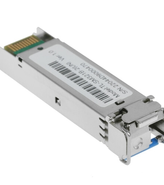 Модуль TP-Link SFP 1000Base-BX WDM Bi-Directional SFP module, TX: 1310 nm and RX: 1550 nm, 1 LC Simplex port, up to 2 km transmission distance in 9/125 μm SMF (Single-Mode Fiber), Supports Digital Diagnostic Monitoring (DDM).