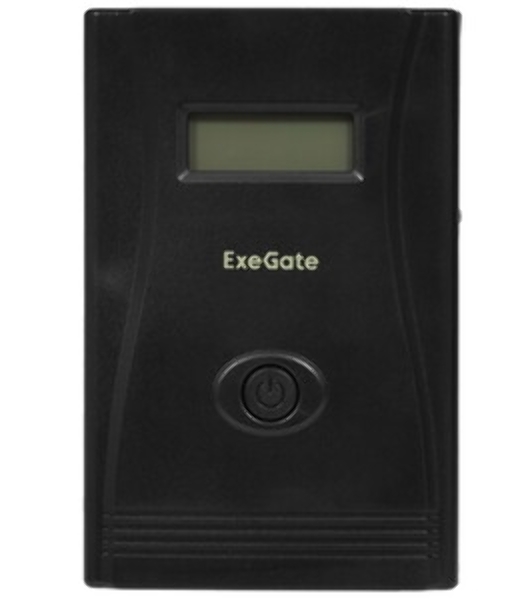 Источник бесперебойного питания ExeGate Smart LB-1000.LCD.AVR.4C13.USB (1000VA/650W, LCD, AVR, 4*C13, USB, батарея 12V 9Ah, черный)