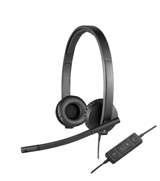 Гарнитура Logitech USB Headset H570e Stereo чёрный, проводная, USB