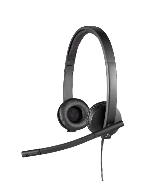 Гарнитура Logitech USB Headset H570e Stereo чёрный, проводная, USB