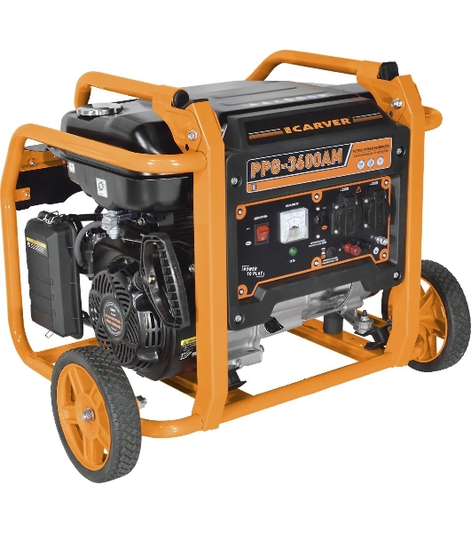 Электрогенератор бензиновый Carver PPG-3600AM, 2.8 кВт, 67 дБ, 50 кг