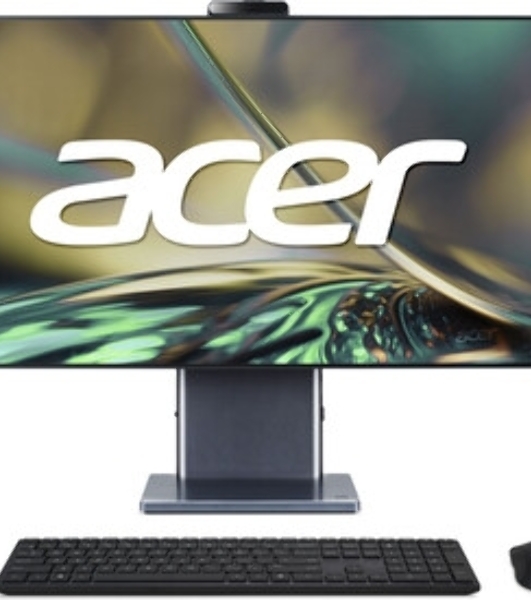 Моноблок Acer Aspire S27B-UGMTL-H 27' Full HD Core Ultra 7 155H (1.4) 16Gb SSD512Gb Arc graphics Eshell GbitEth WiFi BT 90W клавиатура мышь Cam белый 1920x1080