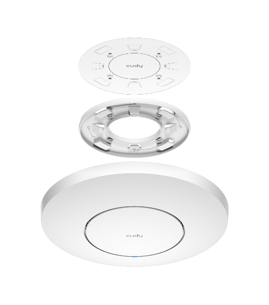 Точка доступа Cudy AC1200 Dual Band Gigabit Ceiling Mount Access Point, MT7621DAN+MT7613B+MT7603E, 867Mbps at 5GHz + 300Mbps at 2.4GHz, 1 x GbE RJ45 Port, Support 12V DC or 802.3af PoE or Passive PoE, Internal Antennas, 48V passive PoE adapter included, Cudy Mesh Support
