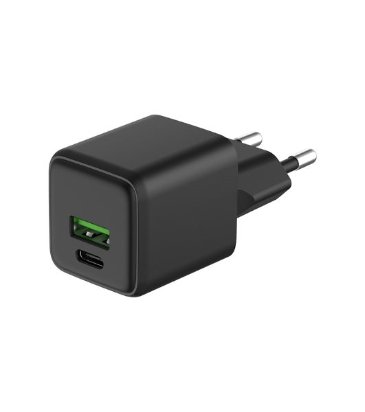 Сетевое зарядное устройство Rexant с двумя портами USB-A и Type-C, 25Вт GaN