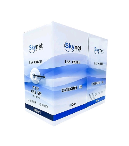 Кабель SkyNet Premium UTP indoor 4x2x0,51, медный, FLUKE TEST, кат.5e, однож., 305 м, box, серый (1693209)